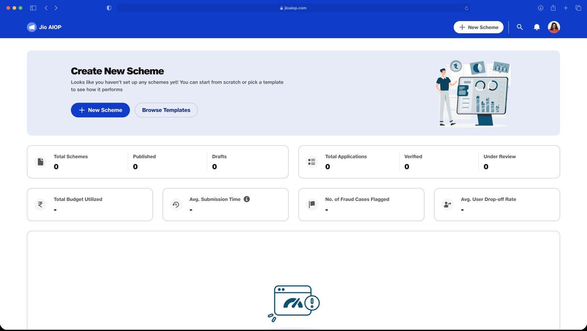Screen 01 — First Launch Empty State