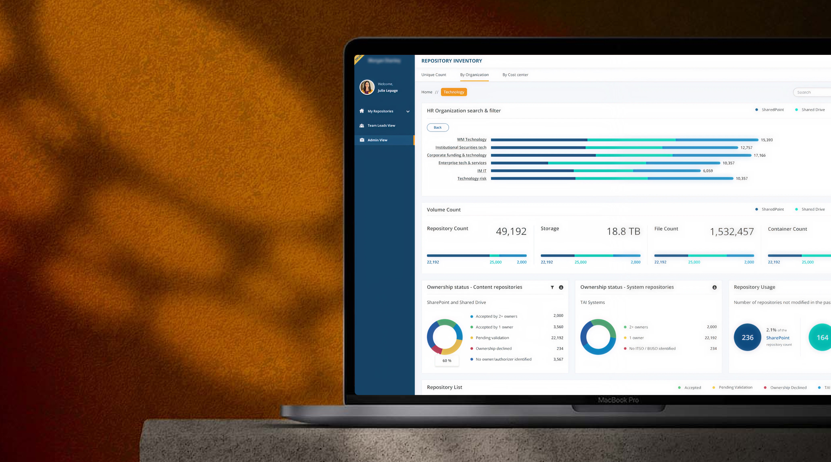 Key Investor Document Repository screenshot