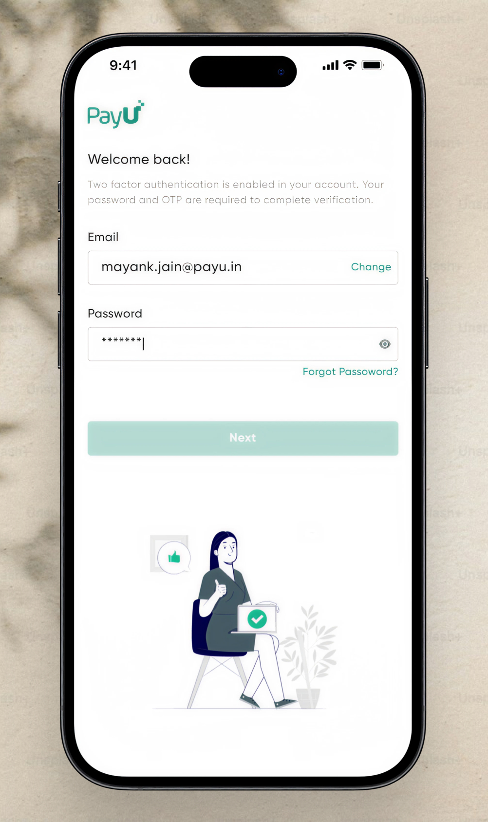 PayU Super App — Login Screen