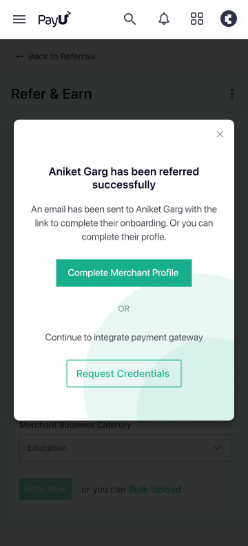 PayU Partners – Referral Success
